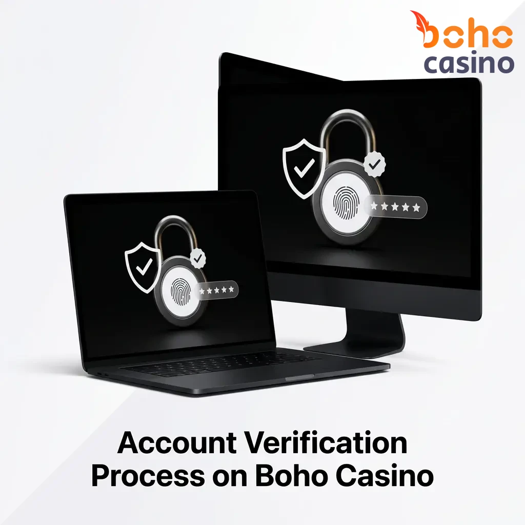 Boho Casino KYC verification process steps showing identity, address, and payment method document submission