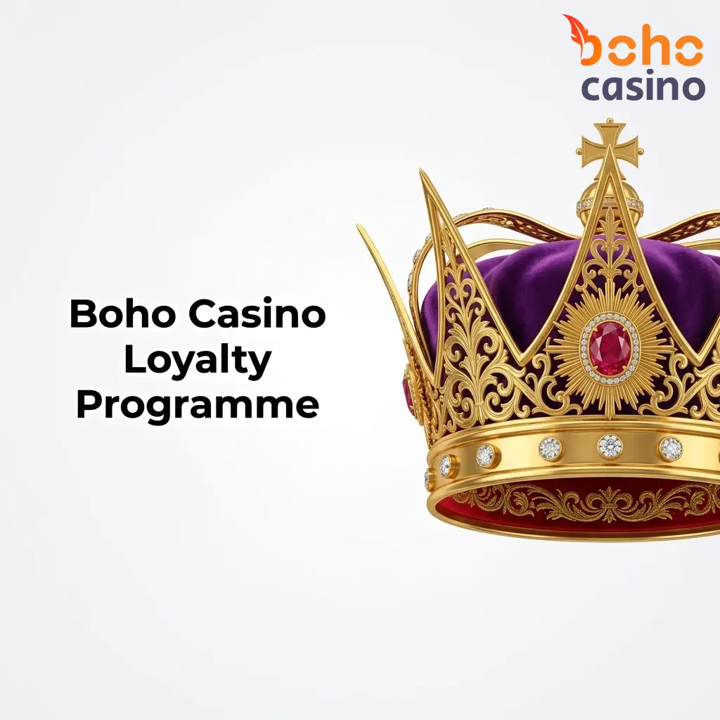 Boho Casino loyalty programme tiers from Bronze to VIP with cashback, fast withdrawals, and exclusive perks.