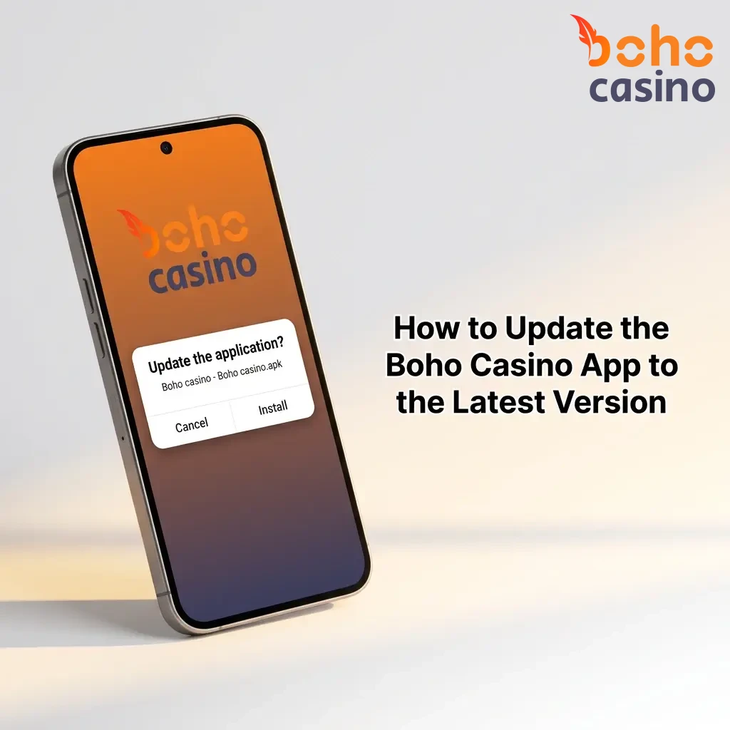 Boho Casino PWA app automatically updating in a mobile browser with no manual steps required