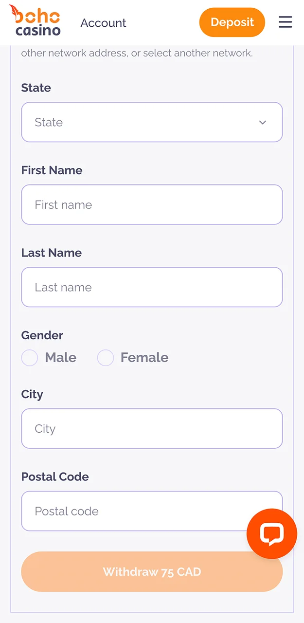 Confirm your withdrawal in the Boho Casino app and wait for the funds to be credited to your account.