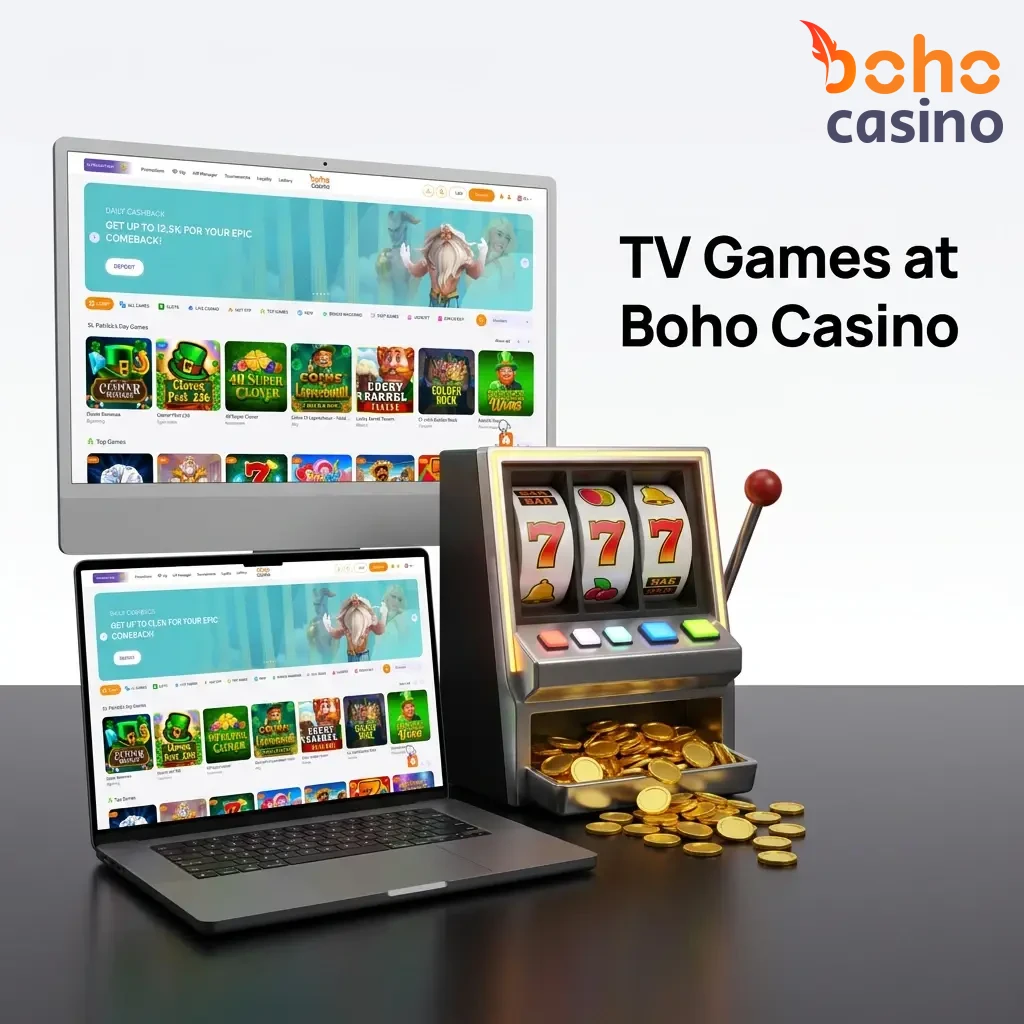 TV game show-style live casino games at Boho Casino featuring Crazy Time, Monopoly Live, and more by Evolution