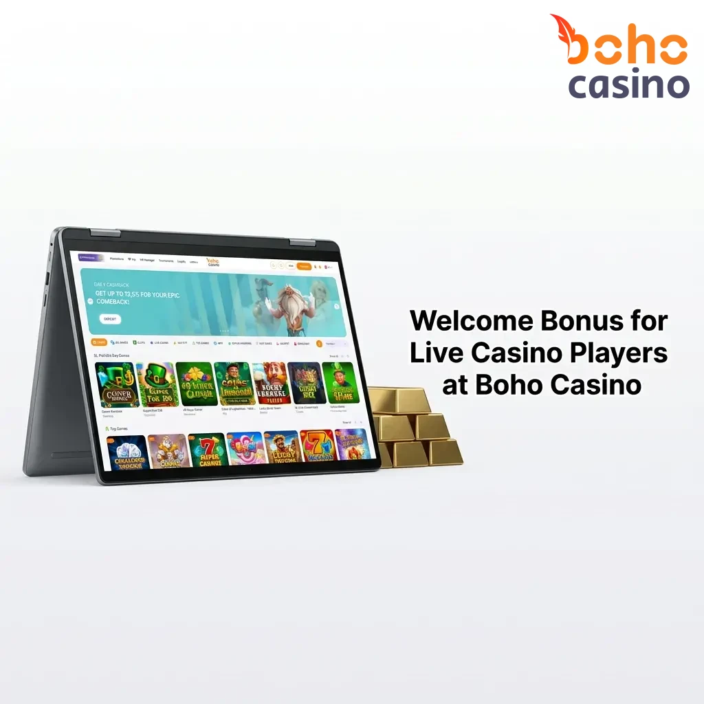 Boho Casino welcome bonus offer up to CAD 13,250 plus 225 free spins for new Canadian players